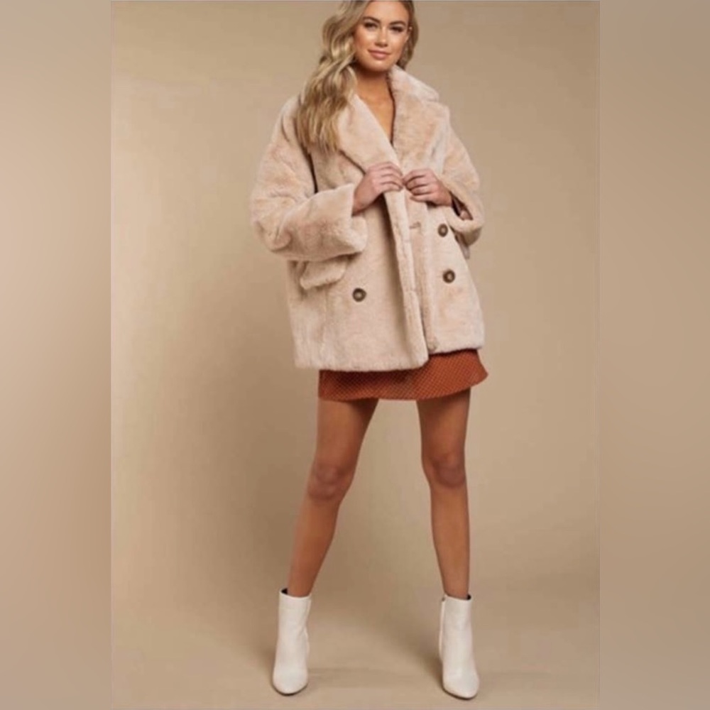 Free people faux fur jacket - Picture 5 of 13